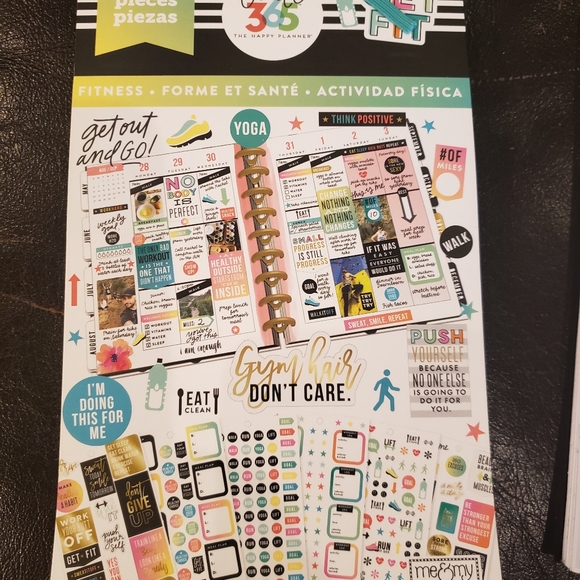 The Happy Planner Office Happy Planner Fitness Sticker Books Poshmark